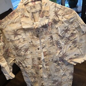 Tropical Print Short Sleeve Shirt